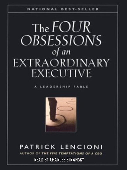 Cover image for The Four Obsessions of an Extraordinary Executive